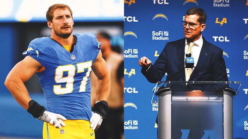 LOS ANGELES CHARGERS Trending Image: Chargers' Joey Bosa praises 'really genuine' Jim Harbaugh after first meeting